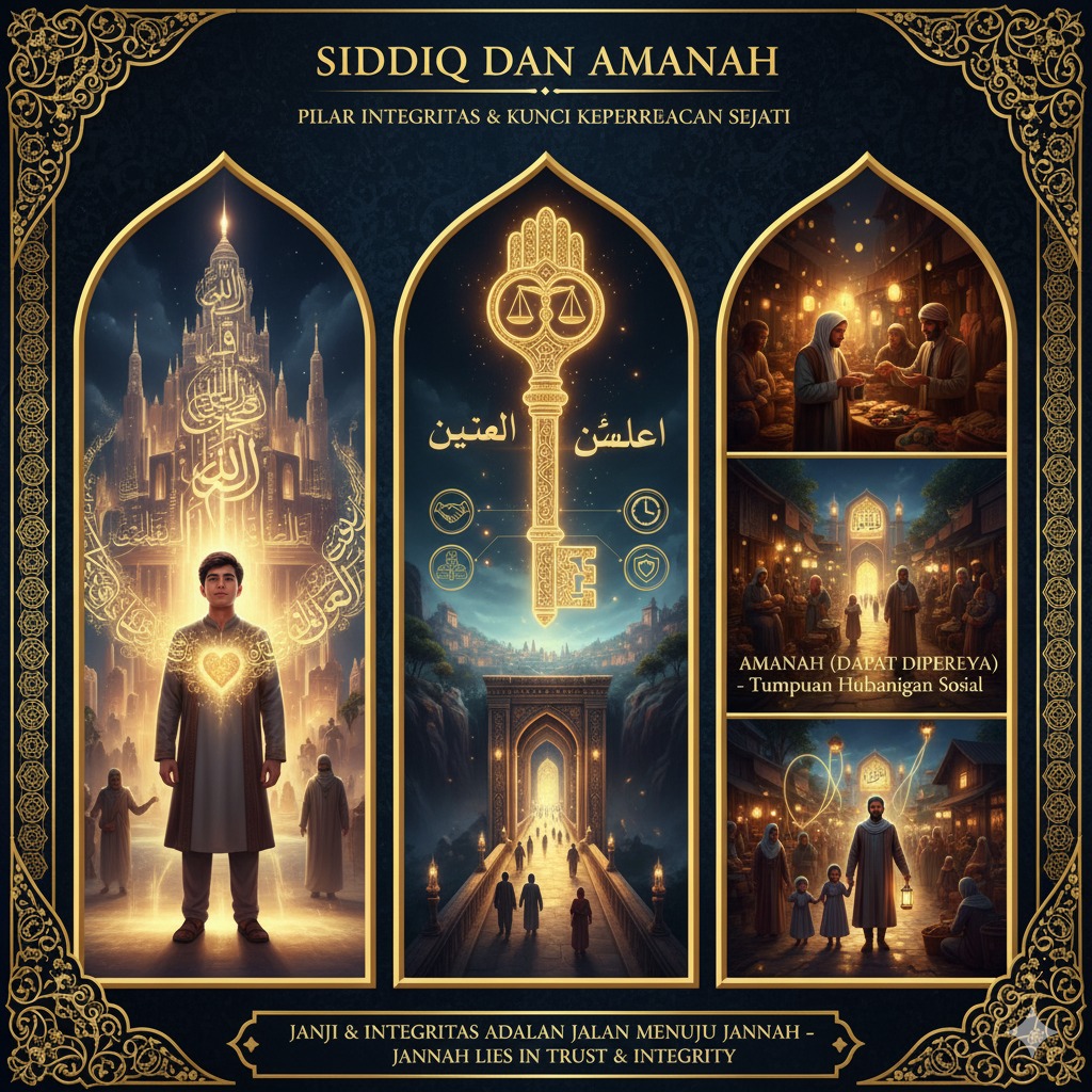 Siddiq dan Amanah: Pilar Integritas dan Kunci Kepercayaan Sejati