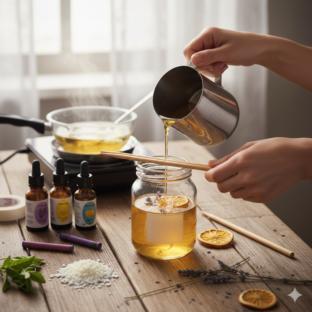 Mengubah Limbah Menjadi Mewah: Cara Membuat Lilin Aromaterapi dari Gelas Selai Bekas