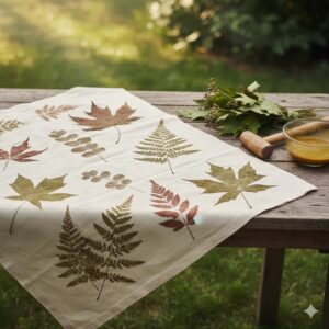 Ecoprint Sederhana: Mencetak Motif Daun di Atas Kain dengan Sentuhan Alam